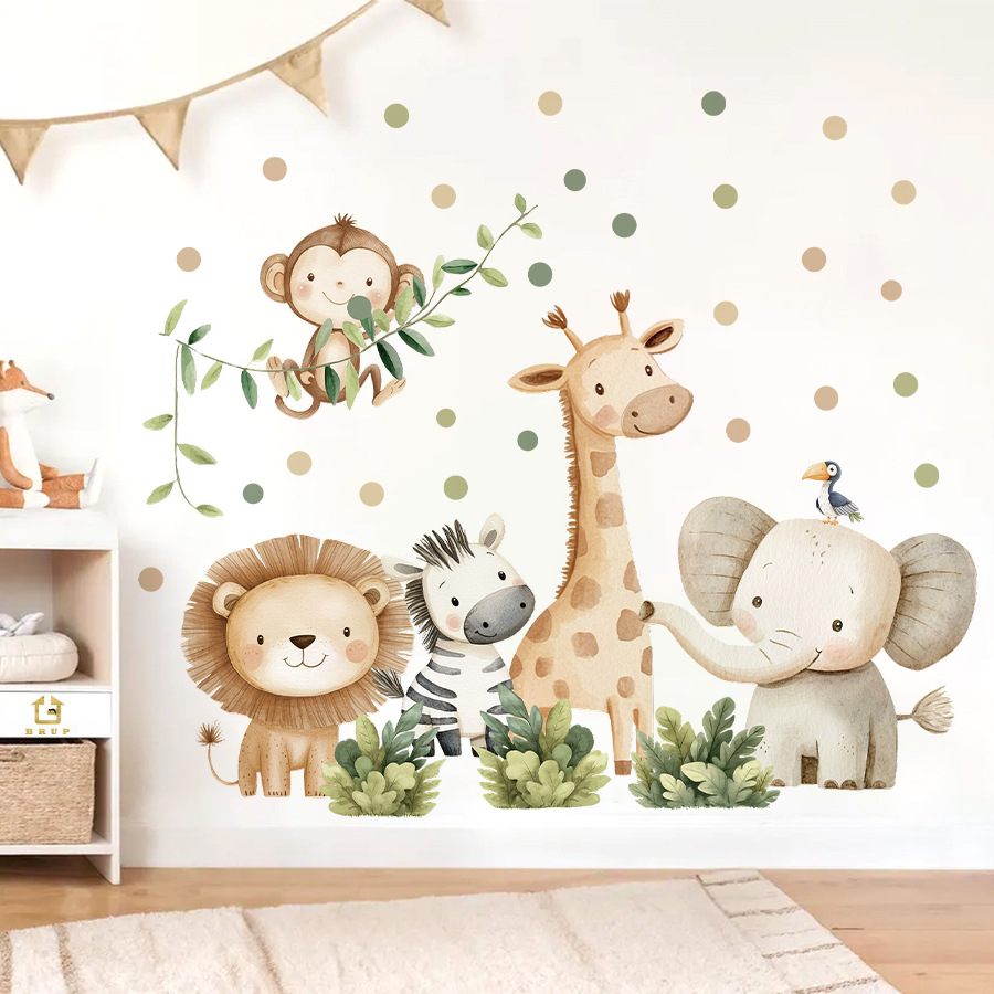 Boho Forest Animals Wall Stick - Baby Nursery Boy recension och pris