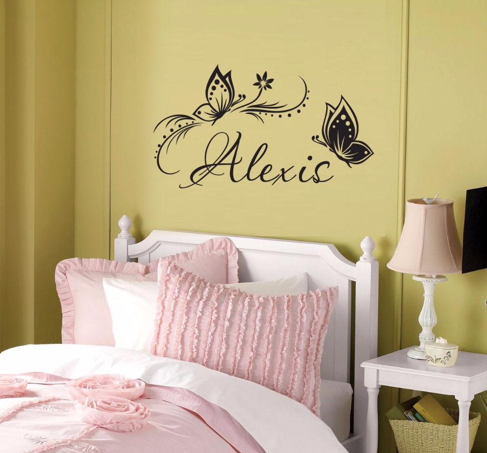 Personalized Name & Butterflie - Baby Girl Nursery Quotes recension och pris