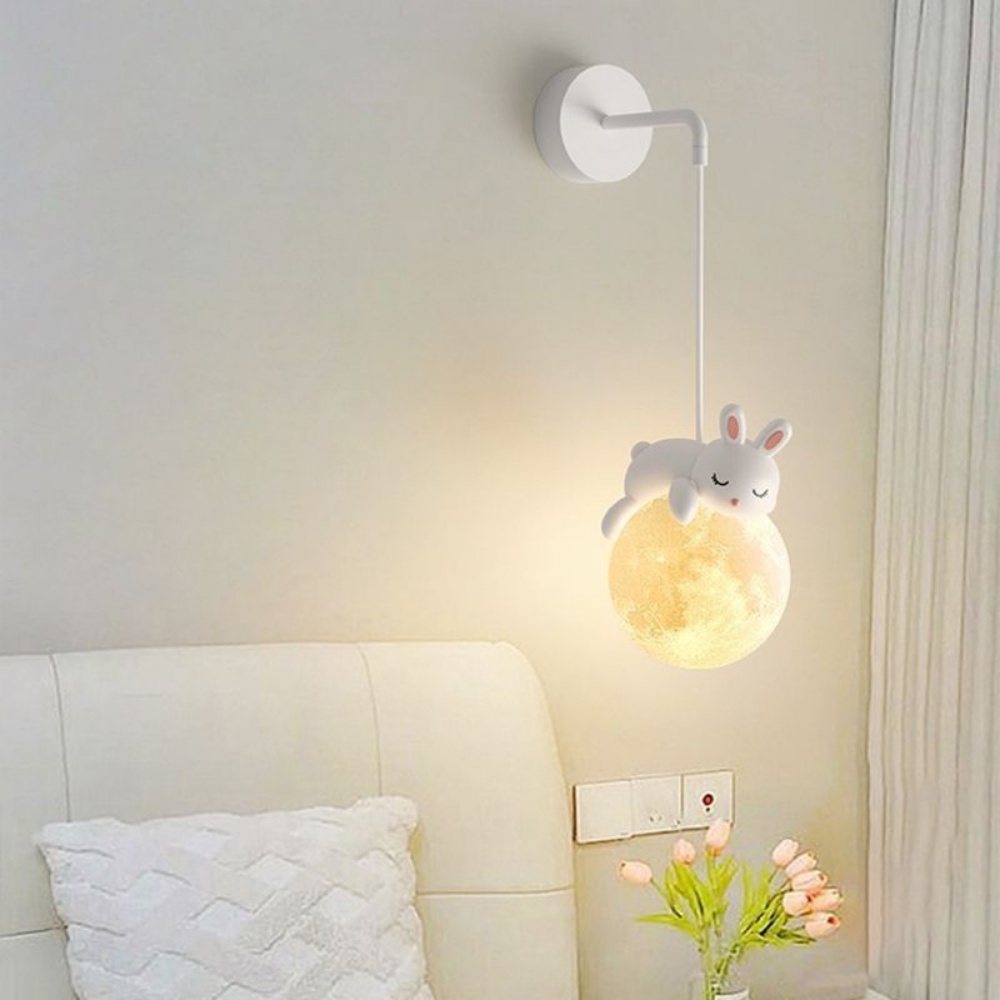 Cute Animal Wall Lamp White Ra - Baby Nursery Wall Lights recension och pris
