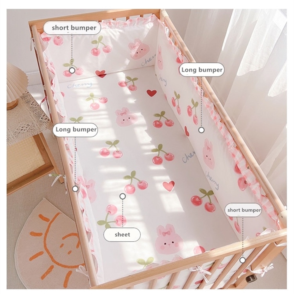 5Pcs Crib Bedding Set Girl Bab - Baby Nursery Boy recension och pris