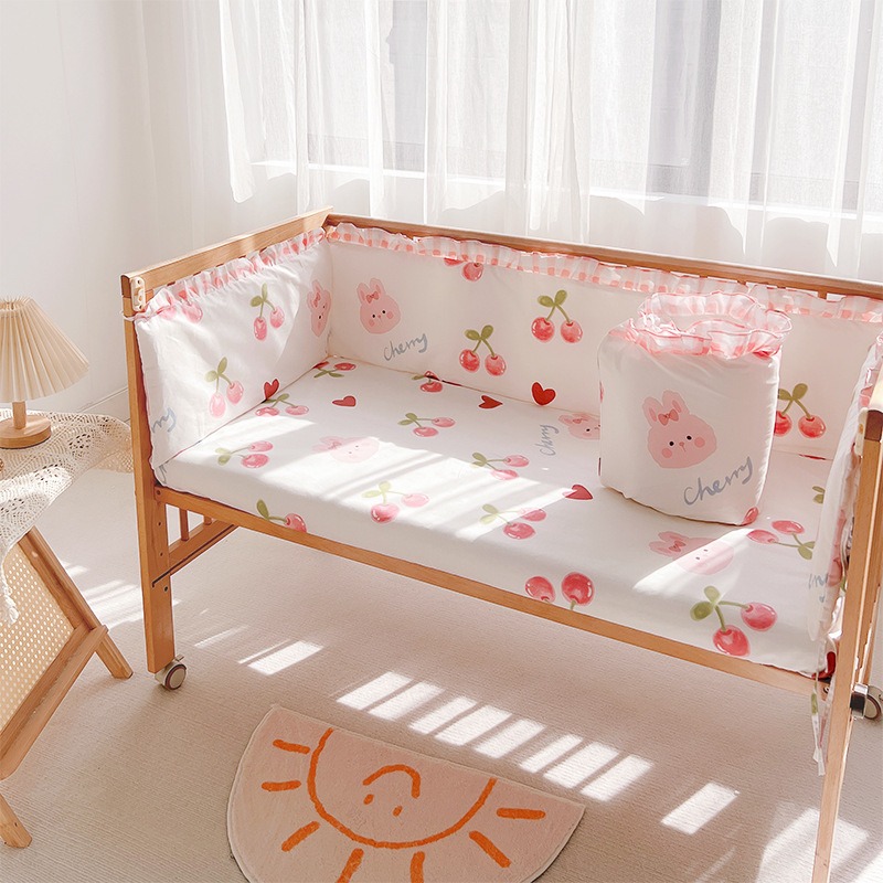 5Pcs Crib Bedding Set Girl Bab - Baby Nursery Boy recension och pris