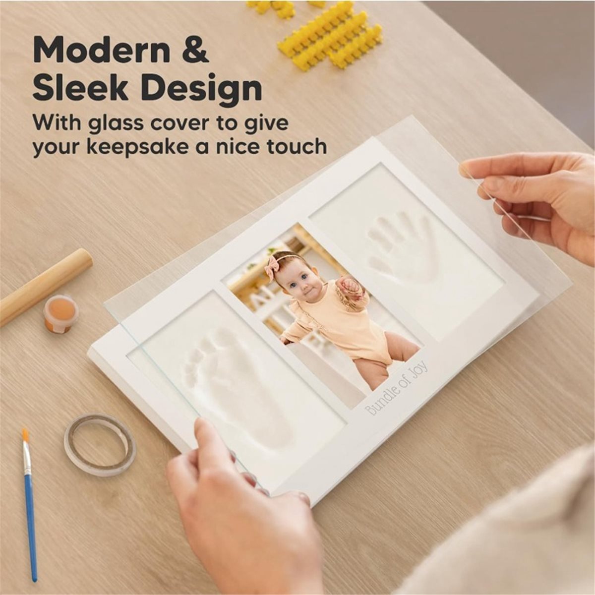 Y69A Baby Handprint & Footprin - Baby Nursery Frames recension och pris